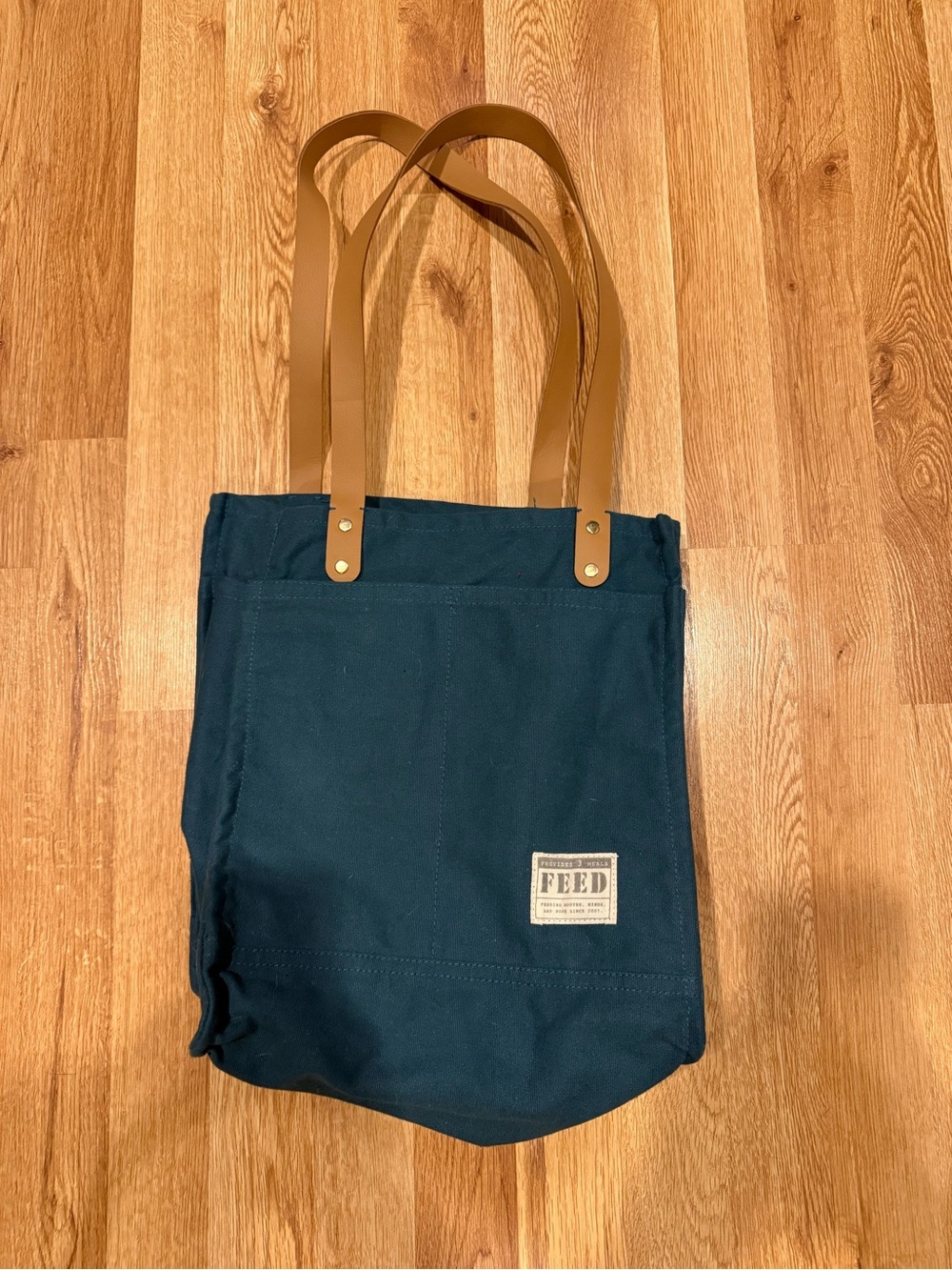 Teal Feed Market Bag